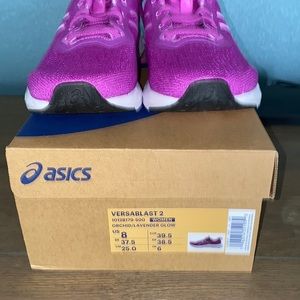 ASICS women running shoe.